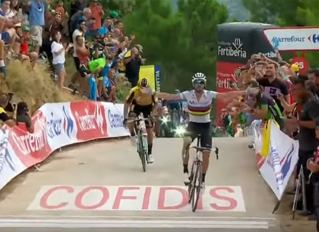 Испанец Вальверде выиграл седьмой этап на «Вуэльте Испании»; Падун – 133-й (+Видео)