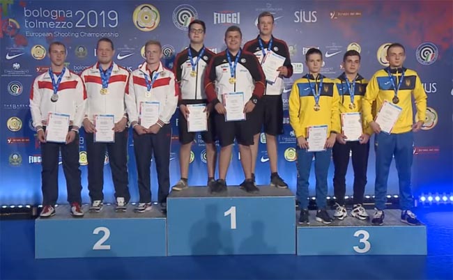 Команда украинских юниоров выиграла бронзу ЧЕ в стрельбе из пистолета с 25 м