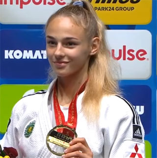 Двукратная чемпионка мира по дзюдо, 18-летняя украинка Дарья Белодед