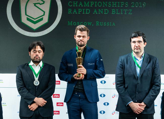 Магнус Карлсен выиграл чемпионат мира по блицу; Зубов – 14-й