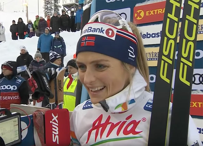 «Тур де Ски»-2019/20.  Норвежка Йохауг выиграла гонку на 10 км свободным стилем