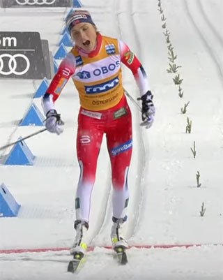 Тереза Йохауг выиграла  классическую гонку преследования «Ски Тура»