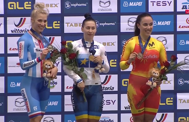 Украинцы завоевали 6 медалей на чемпионате Европы по велотреку