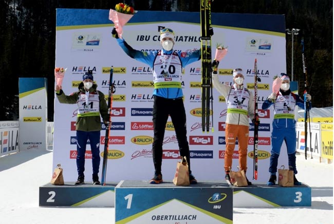 Француз Ривай выиграл короткую индивидуальную гонку на заключительном этапе Кубка IBU; Насыко – 40-й
