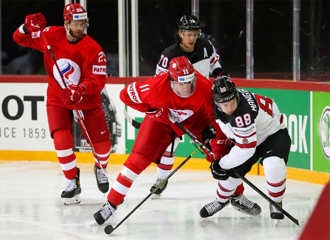 Хоккей. ЧМ-2021. Сборная Канады обыграла в овертайме Россию и вышла в полуфинал