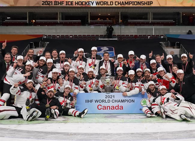 Хоккей. ЧМ-2021. Сборная Канады стала чемпионом мира, обыграв Финляндию