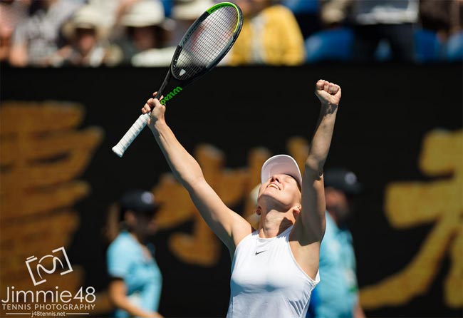 Australian Open. |Халеп  отдала Контавейт два гейма и вышла в полуфинал