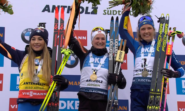 Норвежка Ройселанд выиграла масс-старт на чемпионате мира по биатлону; Пидгрушная – 24-я
