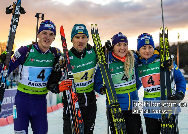 Сборная Украины – четвертая в медальном зачете на чемпионате Европы по биатлону