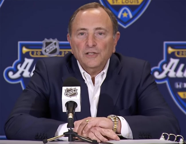 Комиссар НХЛ: Едва ли возможно, чтобы следующий чемпионат мы начали в октябре