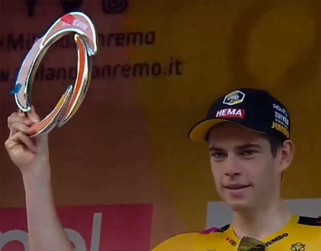 Бельгиец Воут ван Арт выиграл велогонку «Милан – Сан-Ремо»