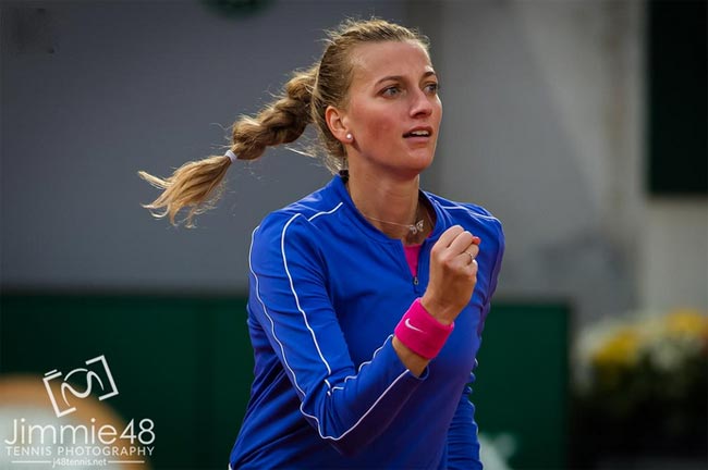 Ролан Гаррос. Петра Квитова вышла в 1/4 финала, обыграв Чжан Шуай