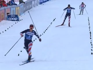 Tour de Ski. Американка Диггинс и россиянин Большунов победили в гонках преследования