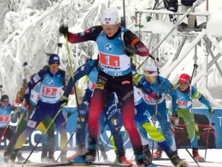 Мужская сборная Норвегии по биатлону лидирует в зачете эстафет; украинцы - девятые