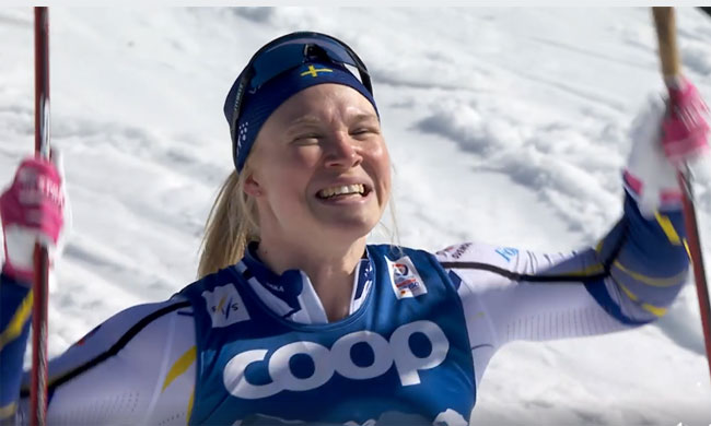 Шведка Сундлинг – чемпионка мира в лыжном спринте классическим стилем