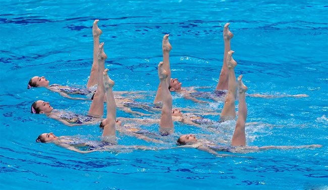 Украинские синхронистки выиграли чемпионат Европы в произвольной программе групп