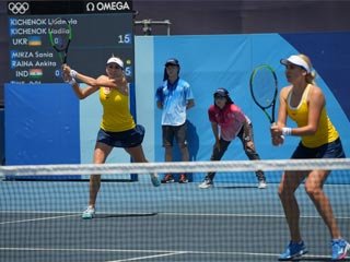 Олимпиада-2020. Сестры Киченок стартовали с победы в парном разряде.   Фото: ITF