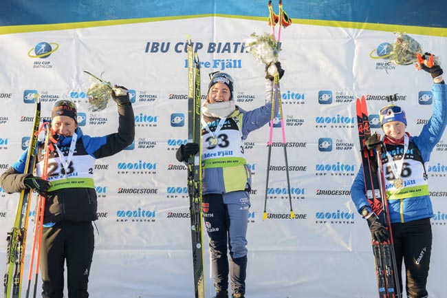 Дарья Блашко - третья в спринте на этапе Кубка IBU в Швеции