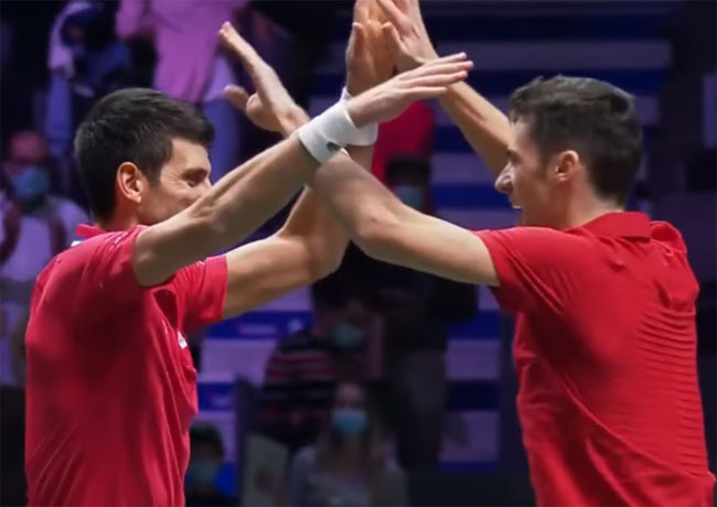 Davis Cup Finals: Сербия обыграла Казахстан и вышла в полуфинал