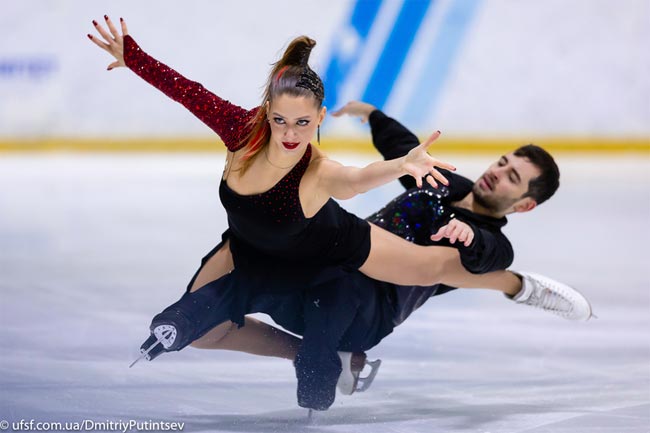 Украинские танцоры Назарова / Никитин – десятые на чемпионате Европы по фигурному катанию