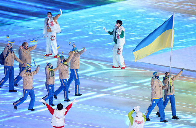 Телеканал «Россия-1» показал выход украинских спортсменов на церемонии открытия ОИ-2022