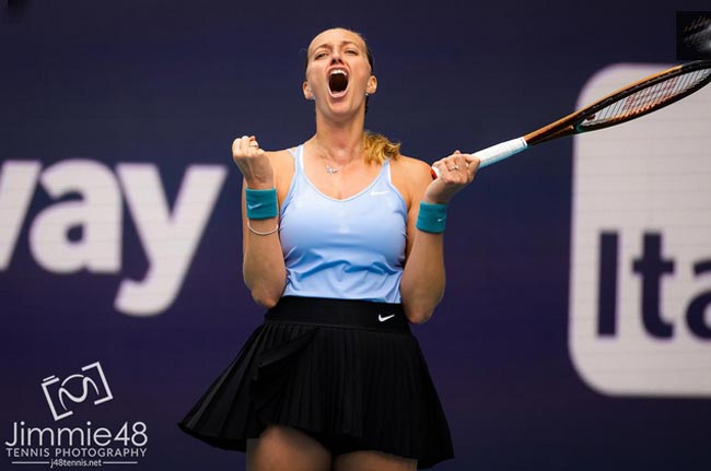 WTA-1000. Майамі. Квітова вийшла до півфіналу на Кирстю