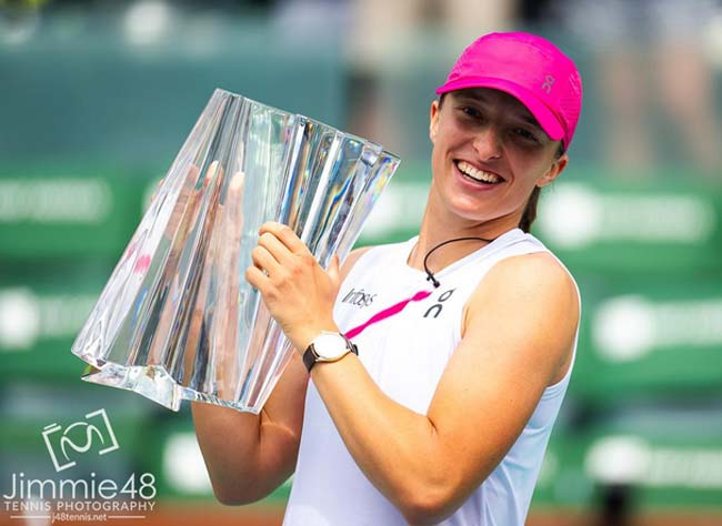 WTA-1000. Індіан Веллс. Іга Свьонтек перемогла Марію Саккарі у фіналі