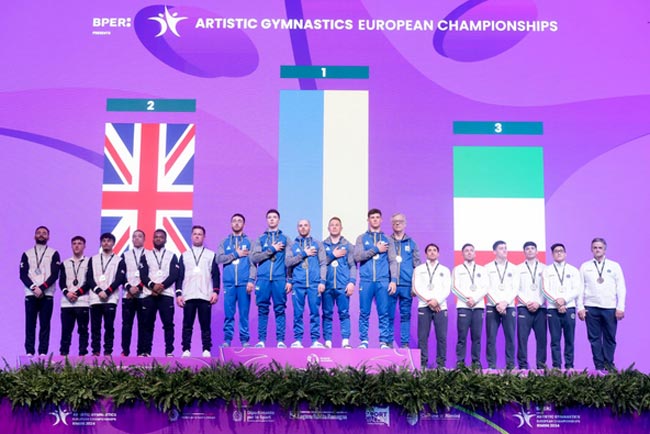 Збірна України – чемпіон у командному багатоборстві  на Євро-2024 зі спортивної гімнастики