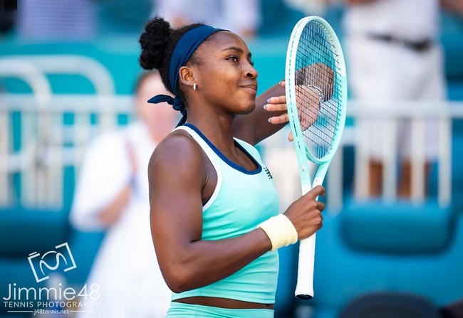 WTA 1000. Маямі.  Коллінс з перемоги почала захист титулу, Гауфф повісила Кенін  дві «баранки» та інші результати