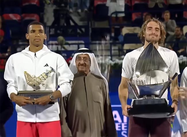 ATP 500. Дубай. Циципас обіграв Оже Альяссіма у фіналі